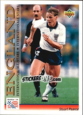 Sticker Stuart Pearce - World Cup USA 1994. Preview English/German n. 118 - Upper Deck