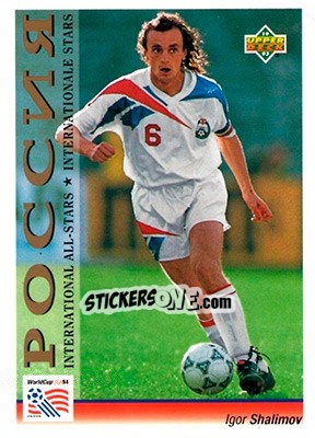 Sticker Igor Shalimov - World Cup USA 1994. Preview English/German - Upper Deck