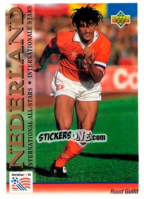 Cromo Ruud Gullit - World Cup USA 1994. Preview English/German - Upper Deck