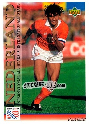 Sticker Ruud Gullit - World Cup USA 1994. Preview English/German n. 120 - Upper Deck