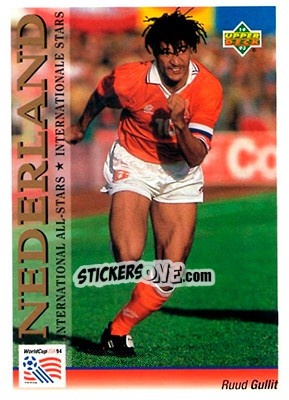 Sticker Ruud Gullit - World Cup USA 1994. Preview English/German - Upper Deck