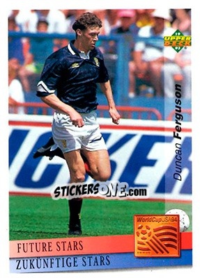 Sticker Duncan Ferguson - World Cup USA 1994. Preview English/German - Upper Deck