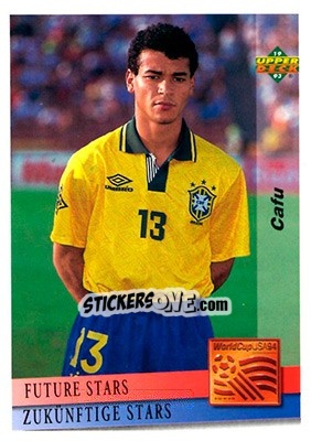Sticker Cafu - World Cup USA 1994. Preview English/German n. 130 - Upper Deck