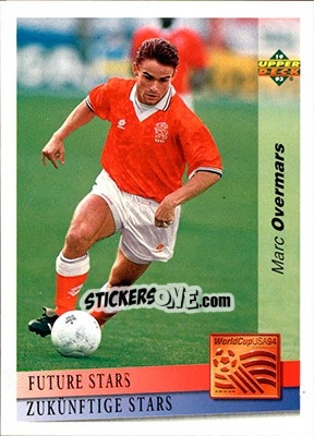 Figurina Marc Overmars - World Cup USA 1994. Preview English/German - Upper Deck
