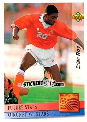 Sticker Brian Roy - World Cup USA 1994. Preview English/German n. 136 - Upper Deck