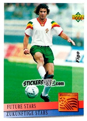 Sticker Figo - World Cup USA 1994. Preview English/German - Upper Deck
