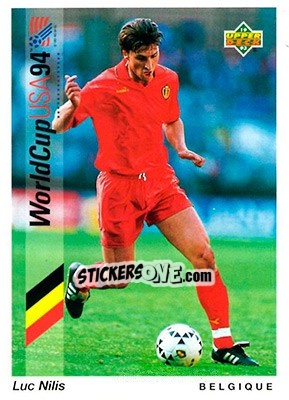 Sticker Luc Nilis - World Cup USA 1994. Preview English/German n. 152 - Upper Deck