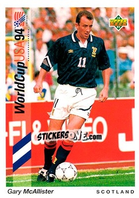 Sticker Gary McAllister - World Cup USA 1994. Preview English/German - Upper Deck
