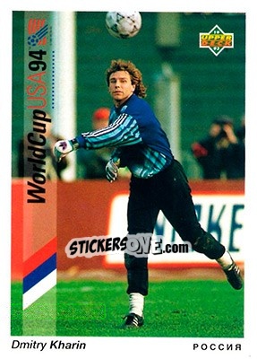 Sticker Dmitri Kharin - World Cup USA 1994. Preview English/German - Upper Deck