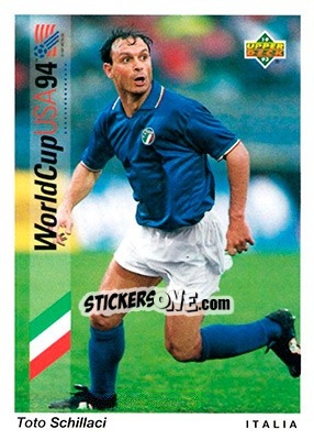 Cromo Toto Schillaci - World Cup USA 1994. Preview English/German - Upper Deck