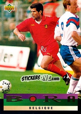 Sticker Belgium - World Cup USA 1994. Preview English/German - Upper Deck