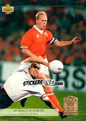 Sticker Ronald Koeman - World Cup USA 1994. Preview English/German - Upper Deck