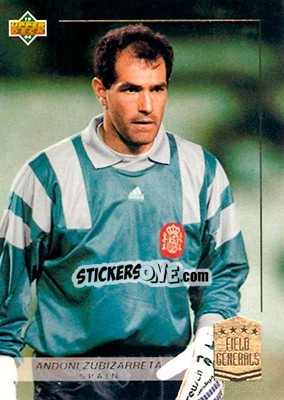 Sticker Andoni Zubizarreta - World Cup USA 1994. Preview English/German n. C9 - Upper Deck