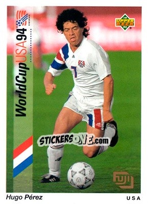 Sticker Hugo Pérez - World Cup USA 1994. Preview English/German n. F7 - Upper Deck