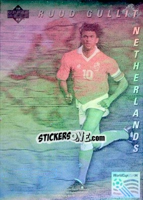 Sticker Ruud Gullit - World Cup USA 1994. Preview English/German n. WCH1 - Upper Deck