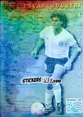 Sticker Oscar Ruggeri - World Cup USA 1994. Preview English/German n. WCH6 - Upper Deck
