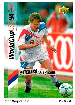 Sticker Igor Kolyvanov - World Cup USA 1994. Preview English/German n. 4 - Upper Deck