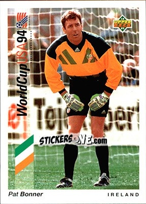 Figurina Pat Bonner - World Cup USA 1994. Preview English/German n. 9 - Upper Deck