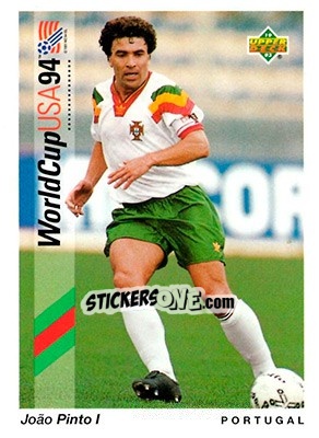 Sticker João Pinto I - World Cup USA 1994. Preview English/German n. 10 - Upper Deck