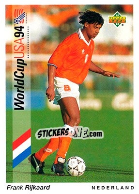 Sticker Frank Rijkaard - World Cup USA 1994. Preview English/German n. 18 - Upper Deck