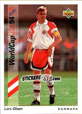 Sticker Lars Olsen - World Cup USA 1994. Preview English/German n. 20 - Upper Deck