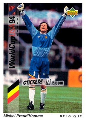 Sticker Michel Preud'Homme - World Cup USA 1994. Preview English/German n. 23 - Upper Deck