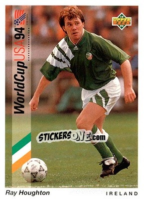 Sticker Ray Houghton - World Cup USA 1994. Preview English/German - Upper Deck