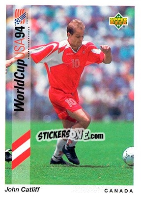 Sticker John Catliff - World Cup USA 1994. Preview English/German - Upper Deck