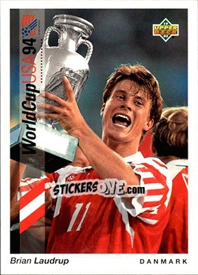 Sticker Brian Laudrup - World Cup USA 1994. Preview English/German n. 45 - Upper Deck