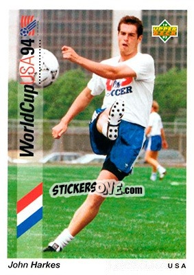 Sticker John Harkes - World Cup USA 1994. Preview English/German n. 46 - Upper Deck