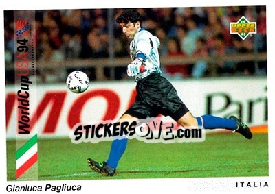 Figurina Gianluca Pagliuca - World Cup USA 1994. Preview English/German - Upper Deck