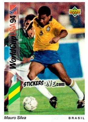 Sticker Mauro Silva - World Cup USA 1994. Preview English/German - Upper Deck
