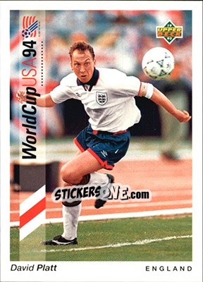 Sticker David Platt - World Cup USA 1994. Preview English/German n. 75 - Upper Deck
