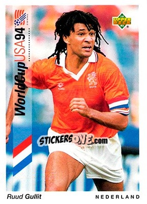 Sticker Ruud Gullit - World Cup USA 1994. Preview English/German n. 76 - Upper Deck