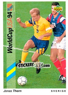 Sticker Jonas Thern - World Cup USA 1994. Preview English/German - Upper Deck