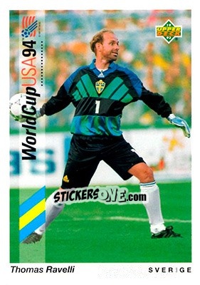 Sticker Thomas Ravelli - World Cup USA 1994. Preview English/German n. 94 - Upper Deck