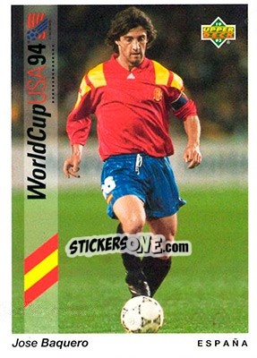 Sticker Jose Baquero - World Cup USA 1994. Preview English/German - Upper Deck