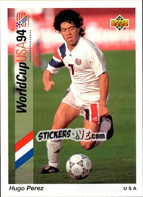 Sticker Hugo Perez - World Cup USA 1994. Preview English/German - Upper Deck