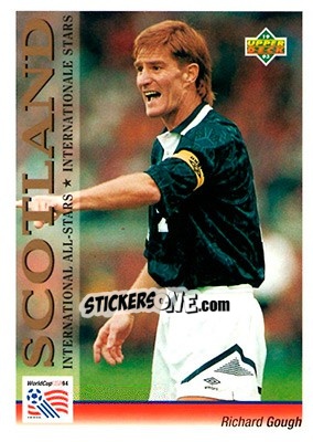 Sticker Richard Gough - World Cup USA 1994. Preview English/German n. 106 - Upper Deck