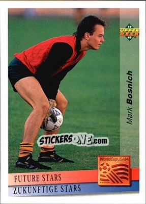 Sticker Mark Bosnich - World Cup USA 1994. Preview English/German - Upper Deck