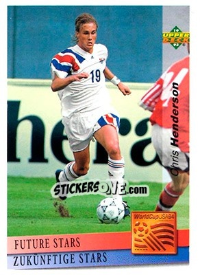 Sticker Chris Henderson - World Cup USA 1994. Preview English/German - Upper Deck