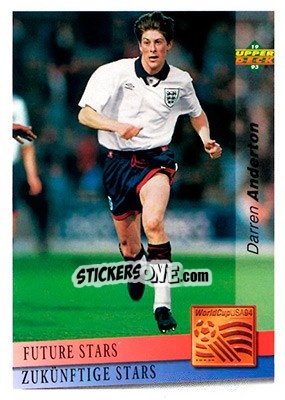 Sticker Darren Anderton - World Cup USA 1994. Preview English/German n. 138 - Upper Deck