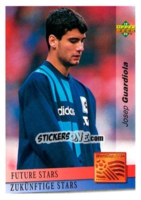 Sticker Josep Guardiola - World Cup USA 1994. Preview English/German n. 147 - Upper Deck