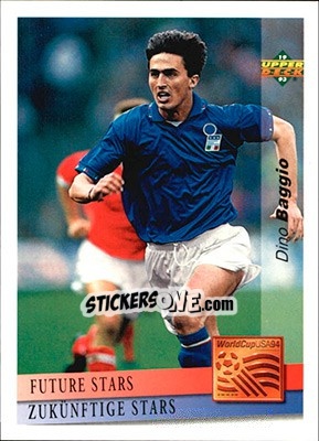 Sticker Dino Baggio - World Cup USA 1994. Preview English/German - Upper Deck