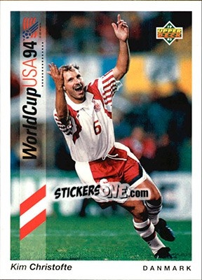 Sticker Kim Christofte - World Cup USA 1994. Preview English/German - Upper Deck