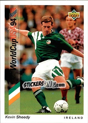 Sticker Kevin Sheedy - World Cup USA 1994. Preview English/German - Upper Deck