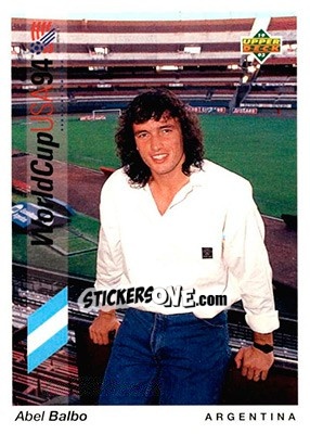 Sticker Abel Balbo - World Cup USA 1994. Preview English/German - Upper Deck