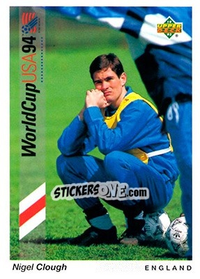 Sticker Nigel Clough - World Cup USA 1994. Preview English/German - Upper Deck