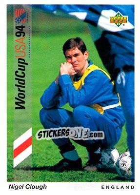 Sticker Nigel Clough - World Cup USA 1994. Preview English/German n. 159 - Upper Deck