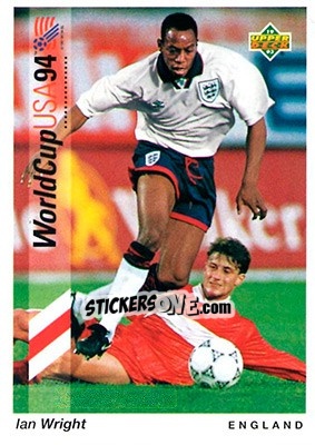 Sticker Ian Wright - World Cup USA 1994. Preview English/German - Upper Deck
